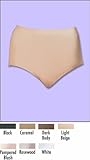 Barelythere Women's Solid Microfiber Full Brief Panty, Black, 8/9