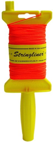 Stringliner 11459 Original Stringliner Holder with 250' Braided Fluorescent Orange #18 Construction Line