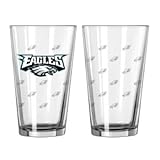 Philadlephia Eagles Satin Etch Pint Glass Set