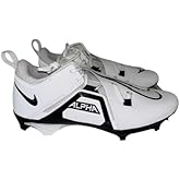 Nike Alpha Menace Pro 3 Low Men's Football Cleats White Black FB6834-100 Size 13 Medium US
