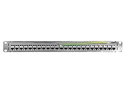 Monoprice Cat6 1U Patch Panel - 19in, with Loaded