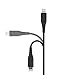 Amazon Basics MFi-Certified USB-A to Lightning, Cable for Apple iPhone and iPad - 3 Feet (0.9 Meters), Black