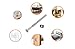 Flammi 6 Pack M6 x 100mm Bolts Nuts Allen Head Screws Barrel Nuts for Crib Bunk Bed Furniture Cot Plated Zinc Steel