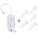 Male Urine Leg Bag Collector,5-Condom Catheters Self-Seal 28mm (Intermediate), Premium Leg Bag 1000ml Tubing, Straps & Fast and Easy Draining