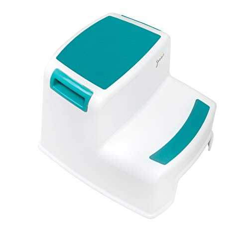 image for 2 Step Stool for Kids (2 Pack) | New Teal Color | Dual Height Toddler 