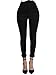 Ferbia Womens Classic High Waist Pencil Pants Stretch Comfort Slim Ankle Pant,Small,Black