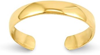 14k High Polished Toe Ring -