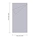 YUEDGE Travel and Camping Sheet Sleeping Bag Liner Compact Sleep Bag and Sack for Travel, Youth Hostel, Picnic, Plane, Train(Silver White)
