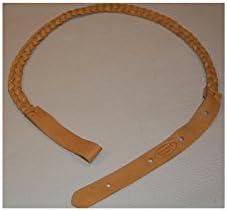 Lakota Leathers LK-FTA Mandolin Strap - Flat Braided - 43 in - Tan