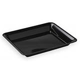 Black Rectangular Plastic Serving Tray, 10