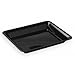 Black Rectangular Plastic Serving Tray, 10