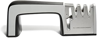 Knife and Scissor Sharpener4 in 1, Professional Kitchen Sharpener, Safe and Easy to Use