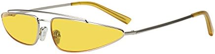 ROYAL GIRL Cat Eye Sunglasses For Women Fashion Designer Retro Vintage Shades (Radical Yellow Lens)