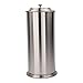 LDR 164 6466BN Freestanding Extra Toilet Paper Canister for Single Double and Extra Large Rolls Brushed Nickel Finish