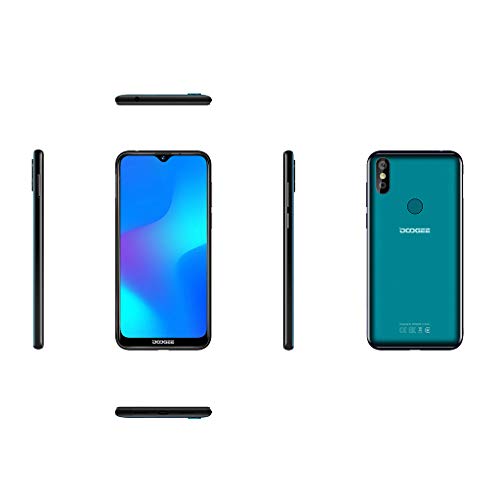 2019 DOOGEE Y8 3GB+16GB Unlock Smartphone Android 9.0 4G LTE 6.1" FHD 19:9 3400mA (Green)