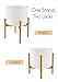 Bamboo Plant Stand | Potted Plant Rack for Indoors & Outdoors | Mid Century Modern Flower Pot Holder | Adjustable Width: 8-12