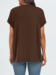 AUTOMET Womens Tops Casual Oversized Basic T Shirts