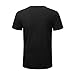 Aiyino Mens Summer Casual V-Neck Button Cuffs Cardigan Short Sleeve T-Shirts L Black