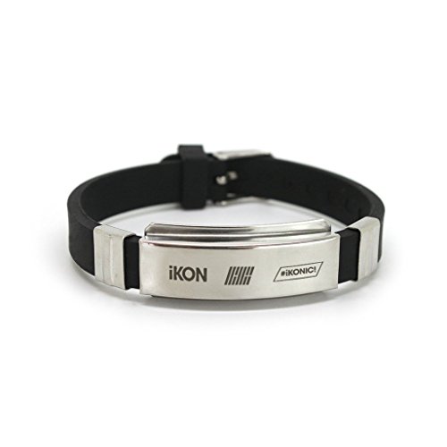 Fanstown fashion kpop titanium silicon wristband with l…