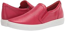 ECCO Women's Soft Classic Slip On Sneaker, Chili