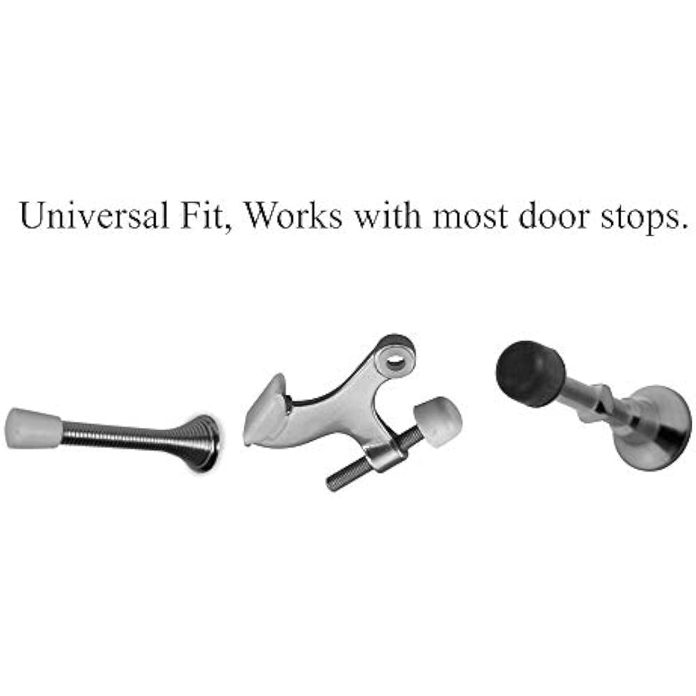 Door Stop Bumper Tips 20 Pack Black Silicone Rubber Replacement Stopper