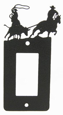 Team Roping GFI Rocker Light Switch Plate Cover