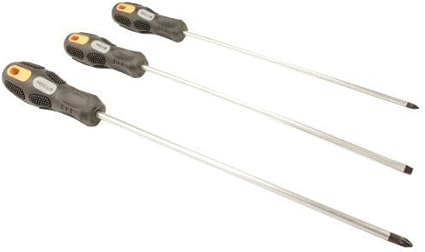 3 Piece Extra Long Atteindre Trempe Tete Aimantee Philips Et Troue Set Tournevis 25cm Amazon Fr Bricolage