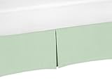 Sweet Jojo Designs Mint Green Crib Bed Skirt for Baby Bedding Sets