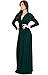 KOH KOH Womens Sleeve Vintage V-Neck Fall Winter Formal Gown