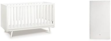 Nifty Timber 3-In-1 Crib with Pure Core All-In-One Dry Organic Mattress