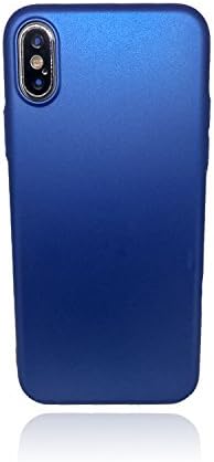 IPHONE X ULTRA THIN &amp; LIGHT, COVER ROUND DURABLE FLEXIBLE ANTI-SCRATCH FULL PROTECTIVE FOR IPHONE X (Blue) by QJ