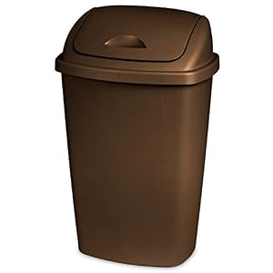 Image of STERILITE 13.2 Gal./50 L SwingTop Wastebasket, Bronze