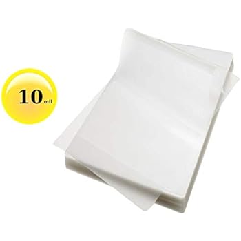 10 Mil File Card Laminating Pouches 3-1/2 x 5-1/2 Sleeves Qty 100