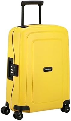S'Cure - Spinner S renovada, bagagem de mão, S (55 cm), 34 L, amarela (amarela)