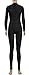 AveryDance Women's Spandex Polo Neck Front Zipper Stirrup Unitard