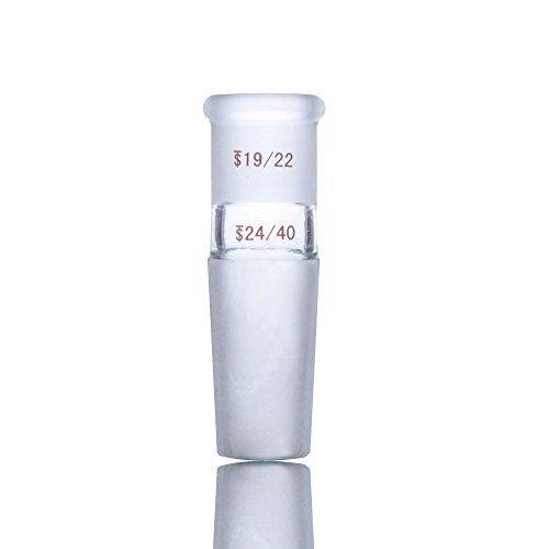 Laboy HMA010106 Glass Reducing Connecting Adapter From 19/22 Outer to 24/40 Inner Glass Joint Lab Glassware