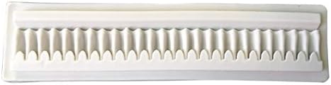 BOENZN Silicone Ruffle Pleat Cake Border Mould Fondant Chocolate Cake Tools,L