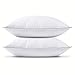 L LOVSOUL Goose Down Feather Pillow White Down Feather Pillow Queen Size(20x28Inches;2-Pack) Pillows for Sleeping-Medium Soft Pillow 100% Egyptian Cotton Fabric 1000 Thread Count
