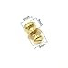 10- Pack 8mm Sam Browne Solid Brass Round Button Studs,Leather Craft Belt Chicago Screws Solid Brass Studs Nail Rivets DIY for Belt Wallet Handbag (8MM)