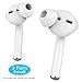AhaStyle 3 Pairs AirPods Ear Tips Silicone Earbuds Cover [Not Fit in The Charging Case] Compatible with Apple AirPods (3 Pairs Small, White)