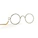 Skeleteen Pince Nez Spectacle Glasses - Theodore Roosevelt Armless Dress Up Glasses - 1 Pair