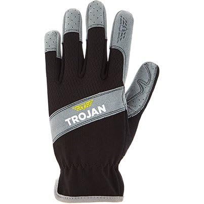 TROJAN Tradesman Breathable Safety Work Gloves Men, Size 10, Durable, Grip Gloves for Trade Use