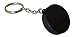Novel Merk Black Hockey Puck 12-Piece Keychains for Party Favors & School Carnival Prizes