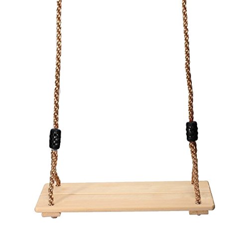 Fun Tree Swing â€“ Delightful Classic Wooden Swing for Adults and Kids | 17â€ x 7.5â€ | Holds up to 300 lbs