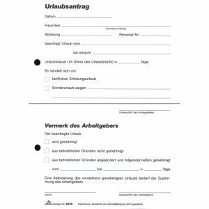 Bloque De Solicitud De Vacaciones Rnk A5 2 X 40 Hojas De