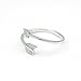 HANFLY 925 Sterling Silver Arrow Ring Fashion Adjustable Ring Minimalist Jewelry