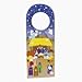 Fun Express - Nativity Doorhanger Sticker Scene for Christmas - Stationery - Stickers - Make - A - Scene (Lrg) - Christmas - 12 Pieces
