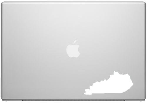 Kentucky Blue Grass State Wildcat Pride Decal Sticker - White 5" Vinyl Decal for Cars, Macbooks, and Other Laptops