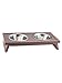 ecoFLEX Adjustable Height Double Dog Bowl by New Age Pet-Small-Russet