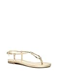 GUESS Factory Women's Single Teardrop T-Strap Sandals